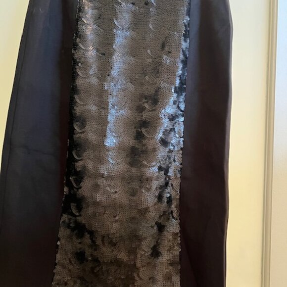 Elie Tahari Black Pull On Stretch Skirt Size 10 - Picture 1 of 6